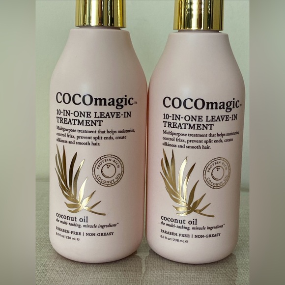 Lot of 2 Cocomagic 10-IN-ONE Leave In Treatment 8 Fl Oz. - Picture 2 of 8
